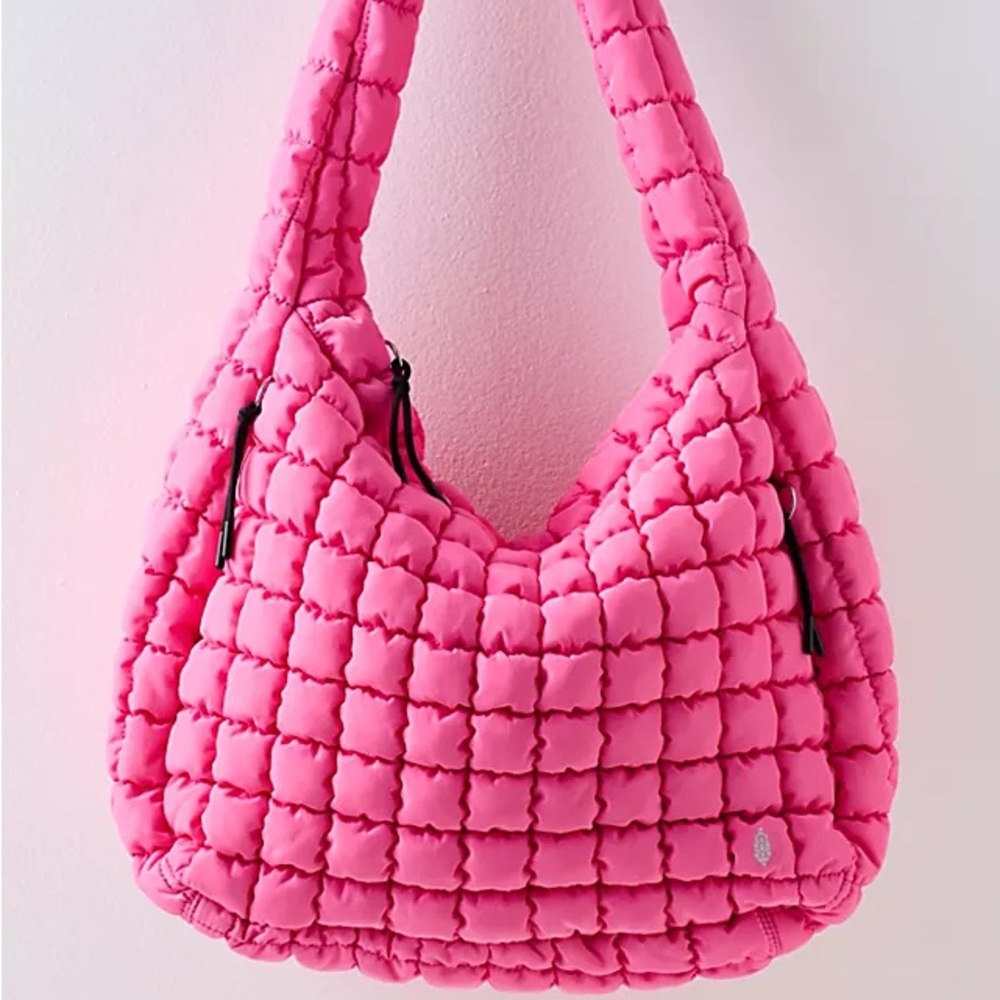 Free People FP Movement Quilted Carryall in Bubblegum